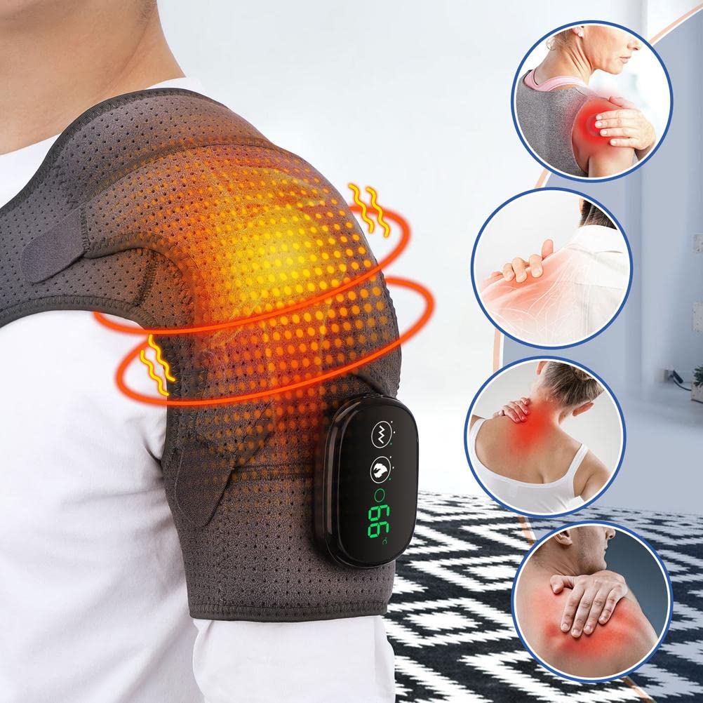 THERMAL SHOULDER SUPPORT WITH MASSAGE